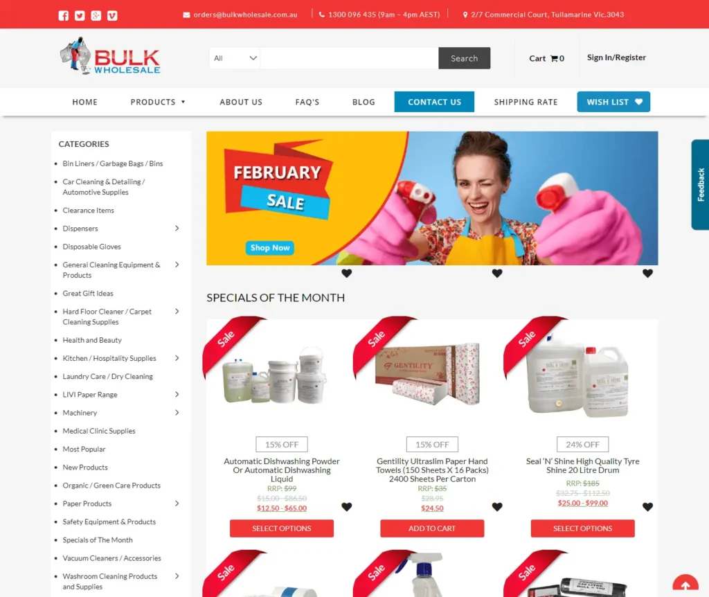 BULK WHOLESALE